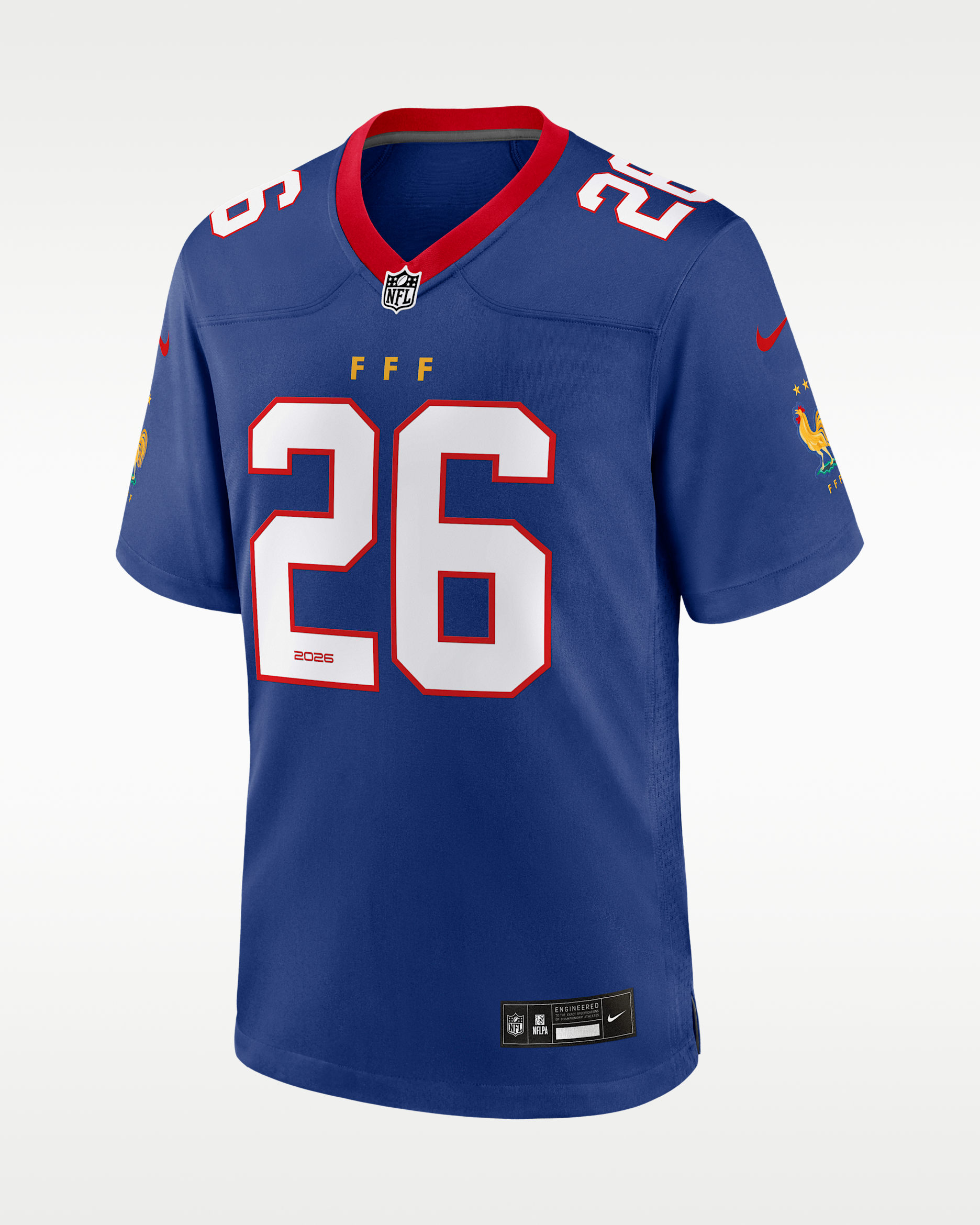 France National Team Men's Nike Soccer x NFL Game Jersey. Nike.com